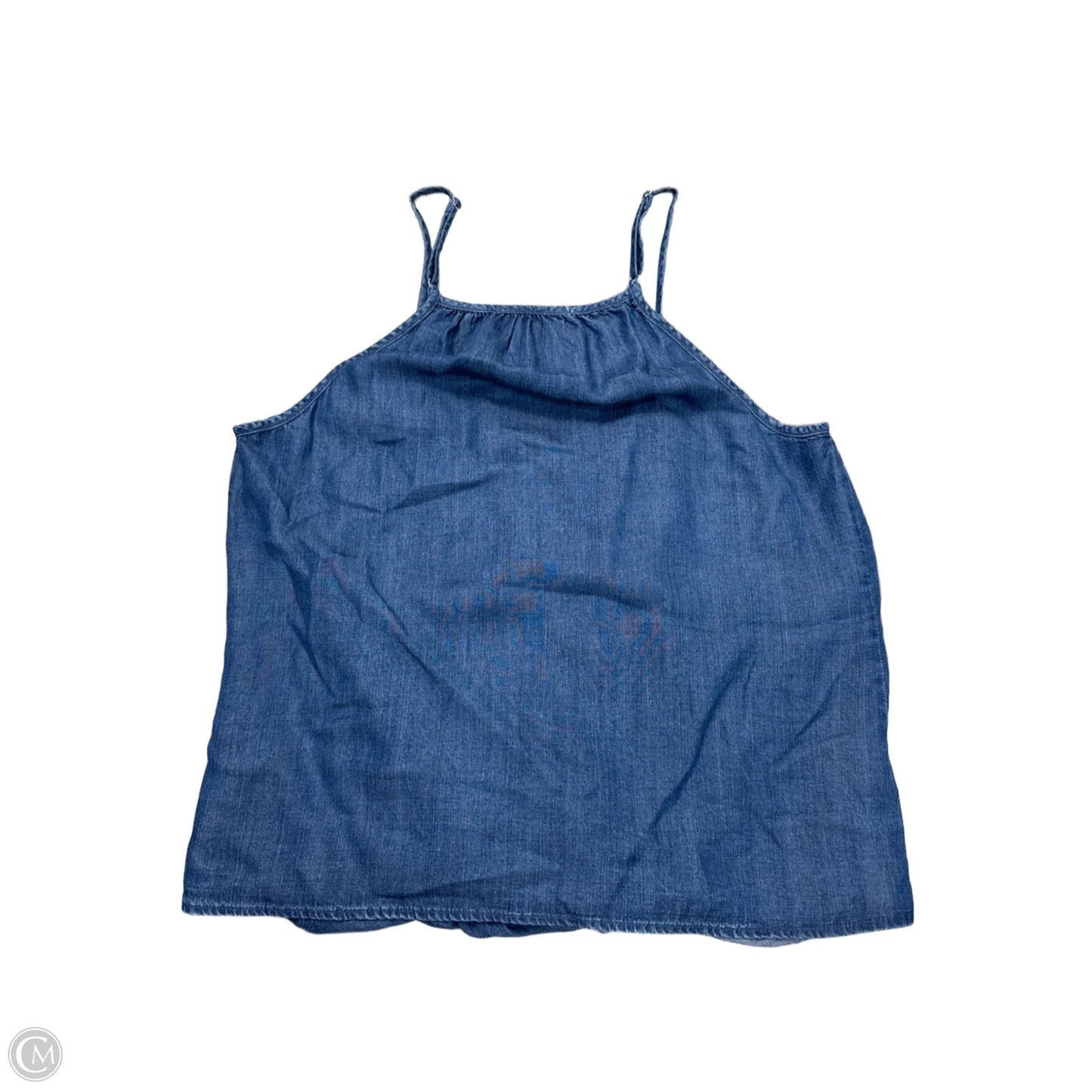Top Sleeveless By Lovestitch In Blue Denim, Size: L