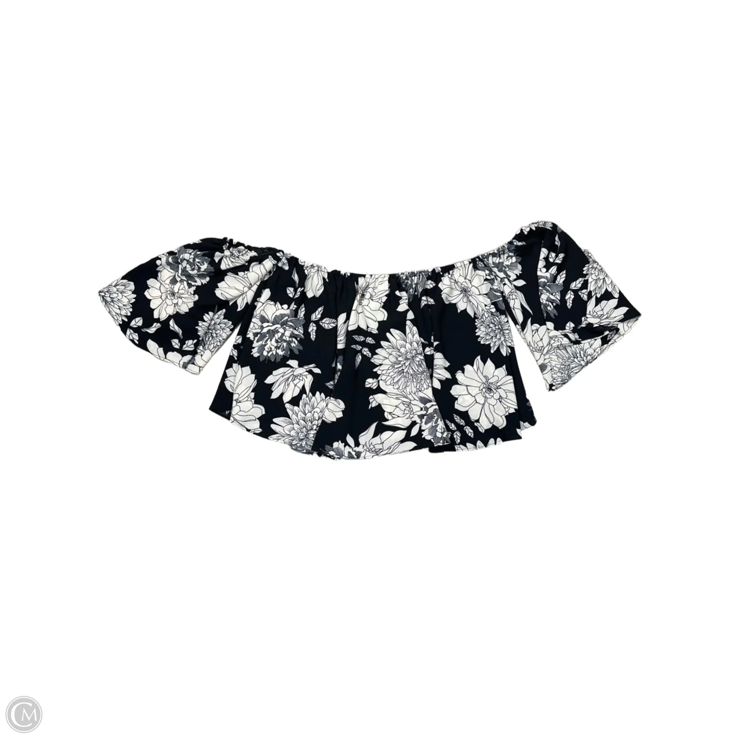 Blouse 3/4 Sleeve By BLOOMS IN THE CITY In Black, Size: L
