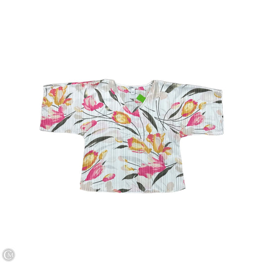 Blouse Short Sleeve By White House Black Market In White, Size: S