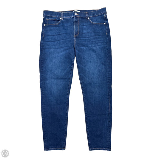Jeans Skinny By Loft In Blue Denim, Size: 14
