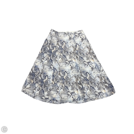 Skirt Midi By White House Black Market In Snakeskin Print, Size: Xs