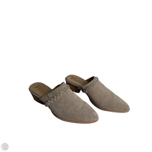 Shoes Heels Block By Hush Puppies In Tan, Size: 9