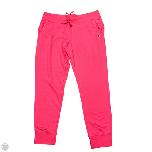 Athletic Pants By Champion In Pink, Size: Xl