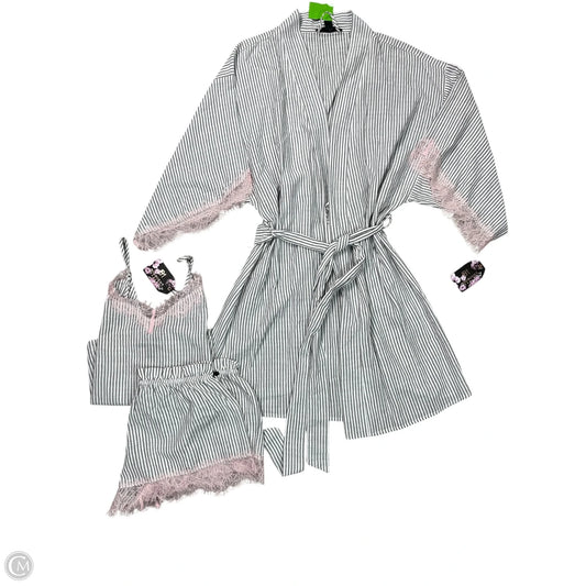 Pajamas 2pc By MIDNIGHT BAKERY In Striped Pattern, Size: L