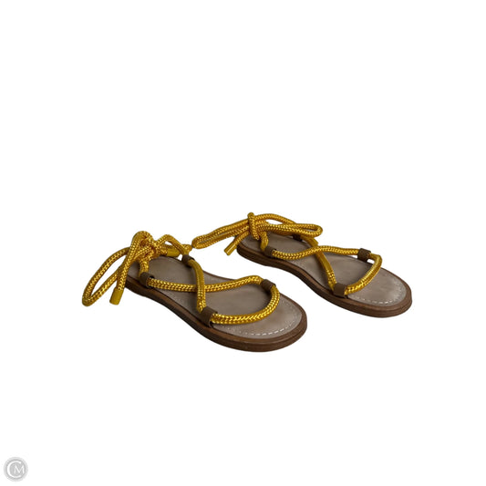 Sandals Flats By Rag And Bone In Yellow, Size: 7
