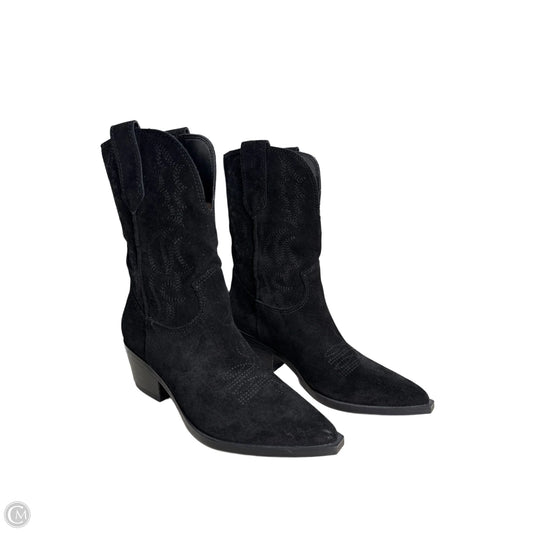 Boots Western By Nine West In Black, Size: 5