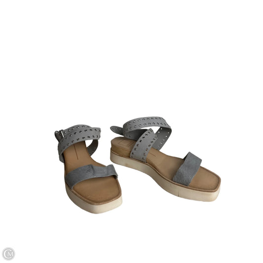 Sandals Heels Platform By Dolce Vita In Grey, Size: 10