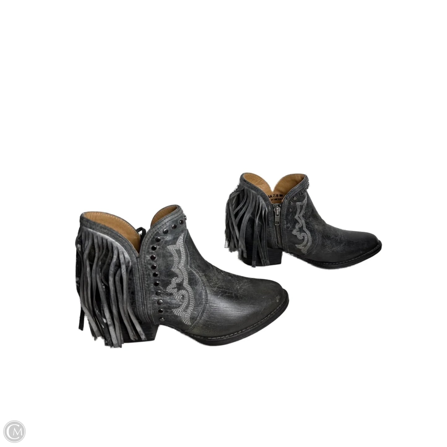 Boots Western By STERLING RIVER In Grey, Size: 7.5