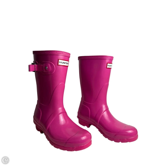 Boots Rain By Hunter In Pink, Size: 5