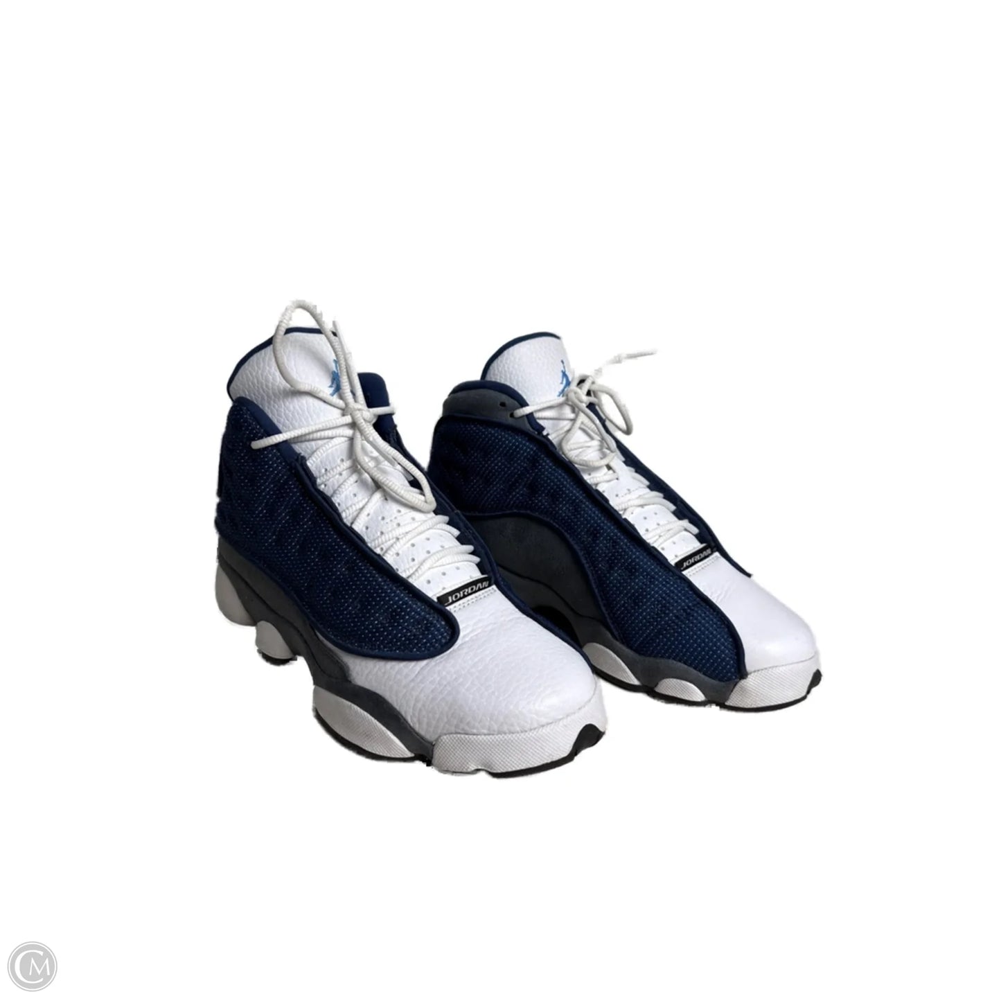 Shoes Luxury Designer By Jordan In Blue & White, Size: 8
