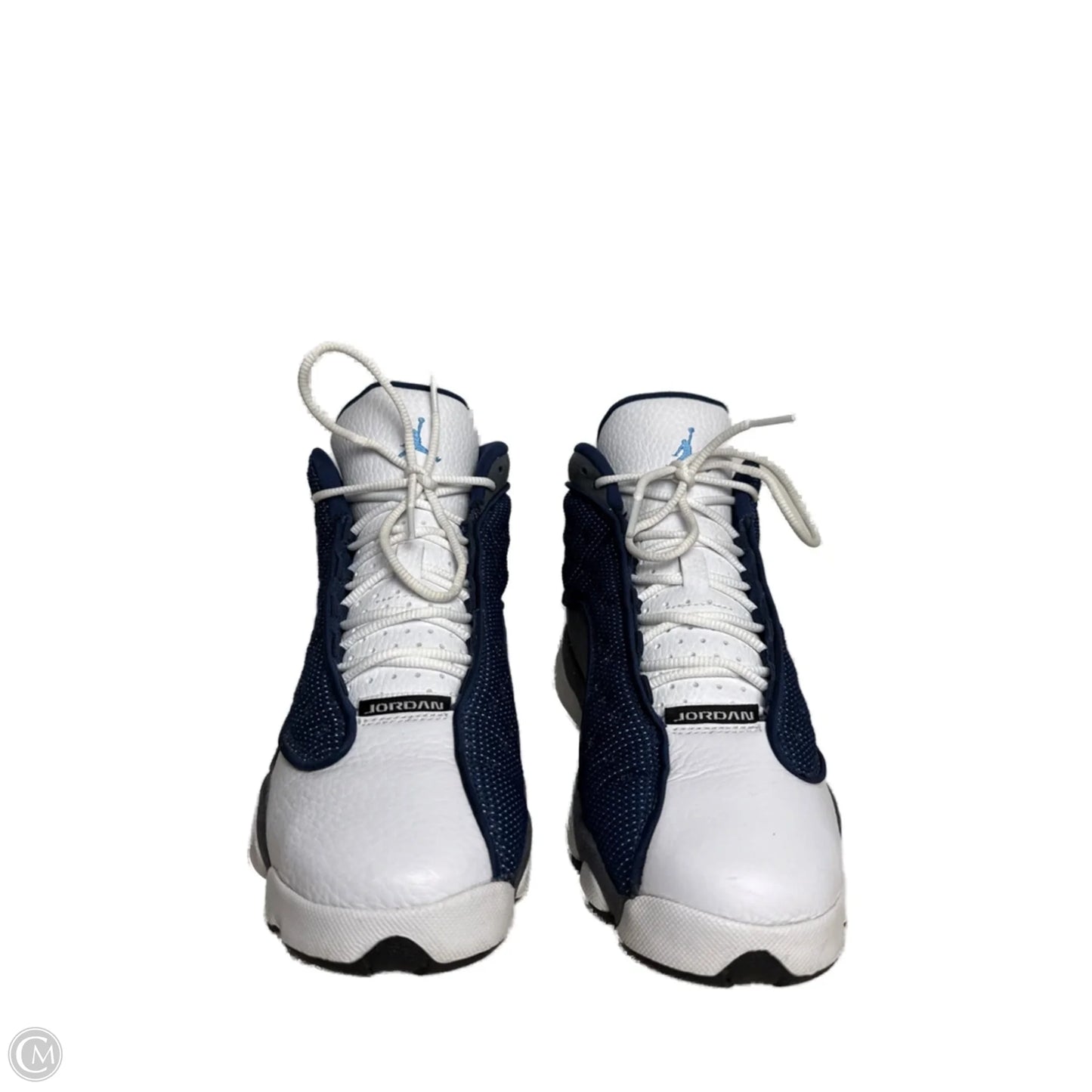 Shoes Luxury Designer By Jordan In Blue & White, Size: 8
