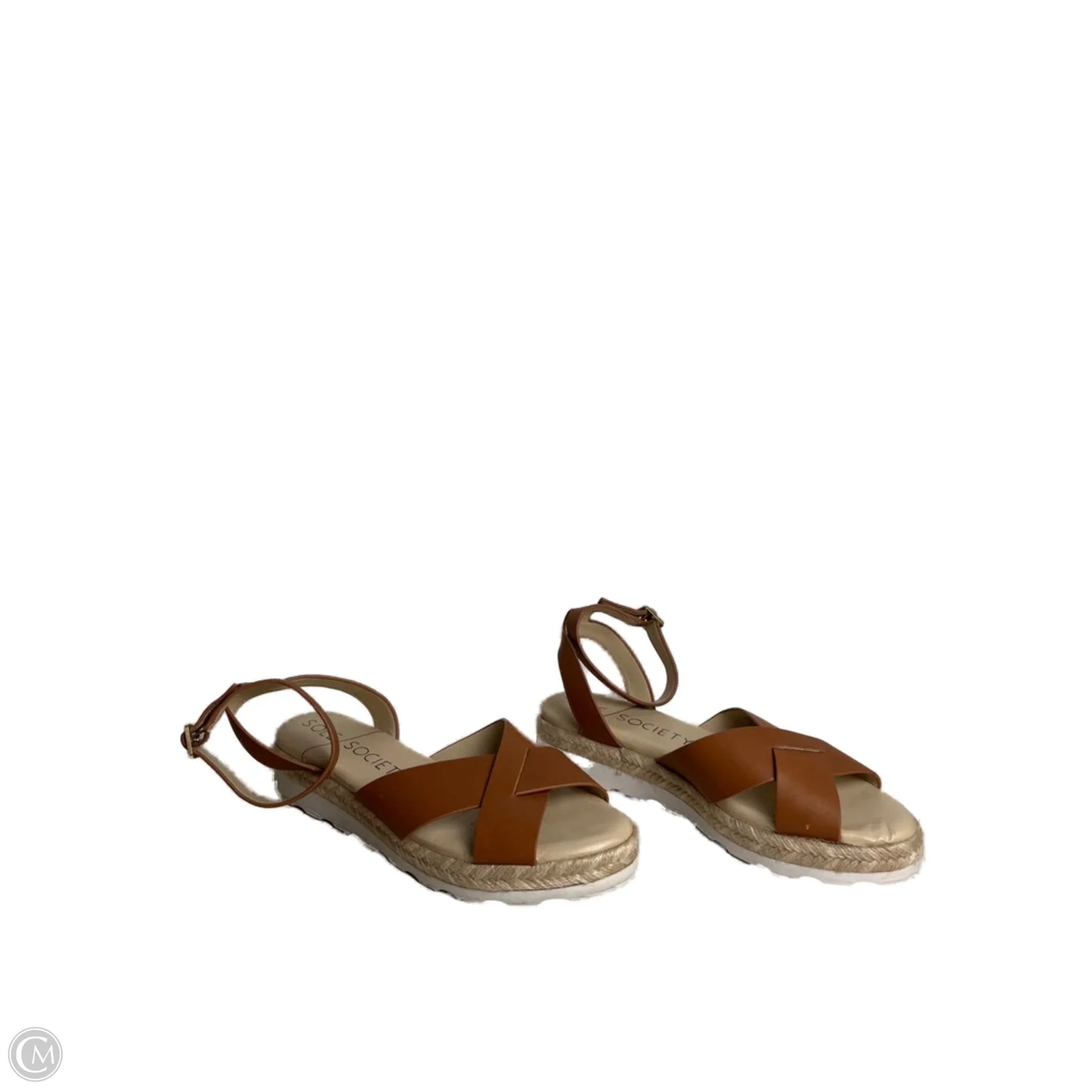 Sandals Heels Platform By Sole Society In Brown, Size: 10