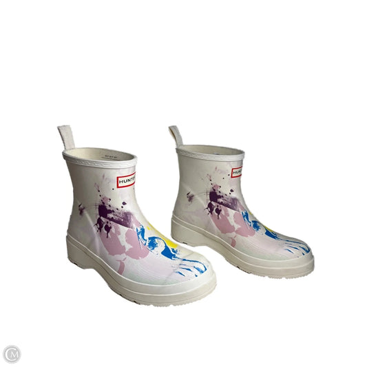 Boots Rain By Hunter In White, Size: 10