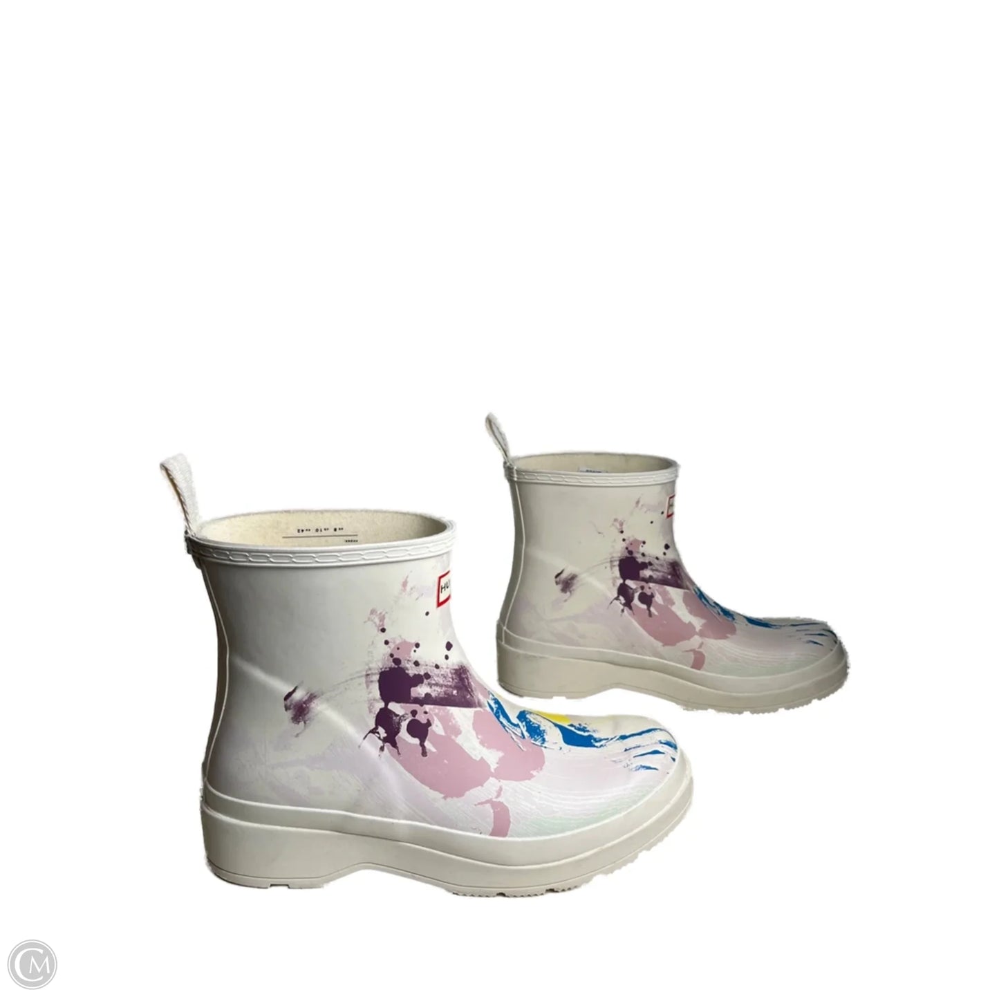 Boots Rain By Hunter In White, Size: 10