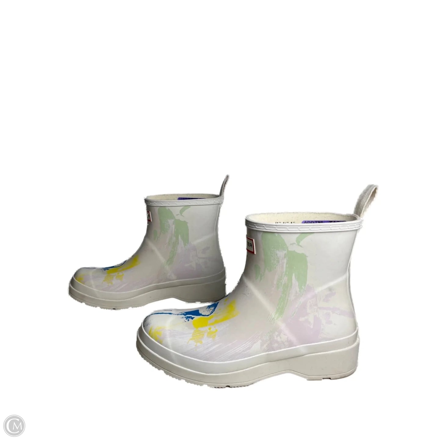 Boots Rain By Hunter In White, Size: 10