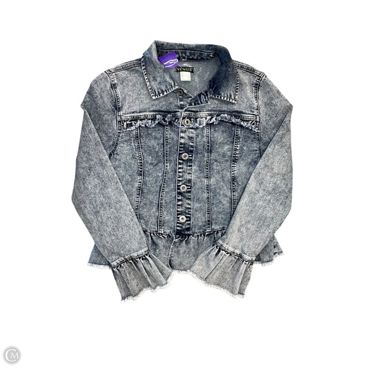 Jacket Denim By Venus In Blue Denim, Size: M