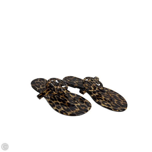 Sandals Designer By Tory Burch In Leopard Print, Size: 9