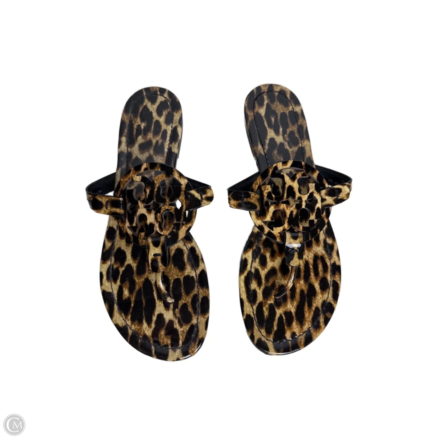Sandals Designer By Tory Burch In Leopard Print, Size: 9