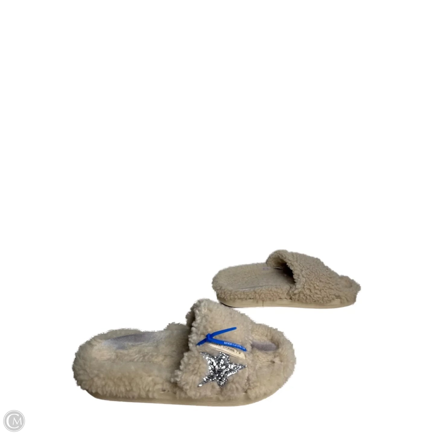 Sandals Luxury Designer By Golden Goose In Cream, Size: 9