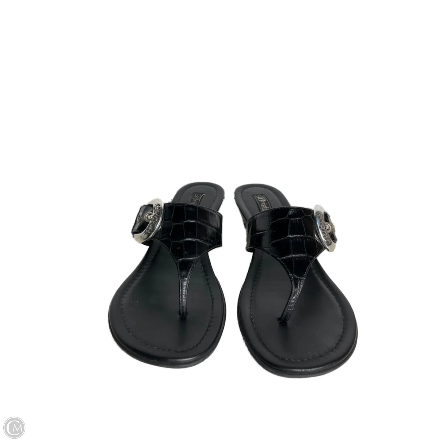 Sandals Heels Wedge By Brighton In Black, Size: 8.5