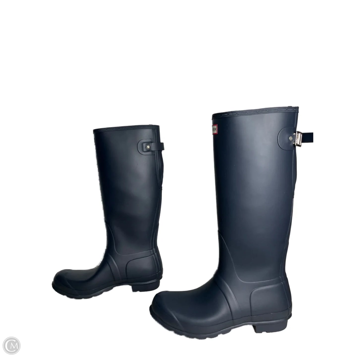 Boots Rain By Hunter In Navy, Size: 11