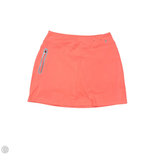 Athletic Skort By Fila In Orange, Size: Medium
