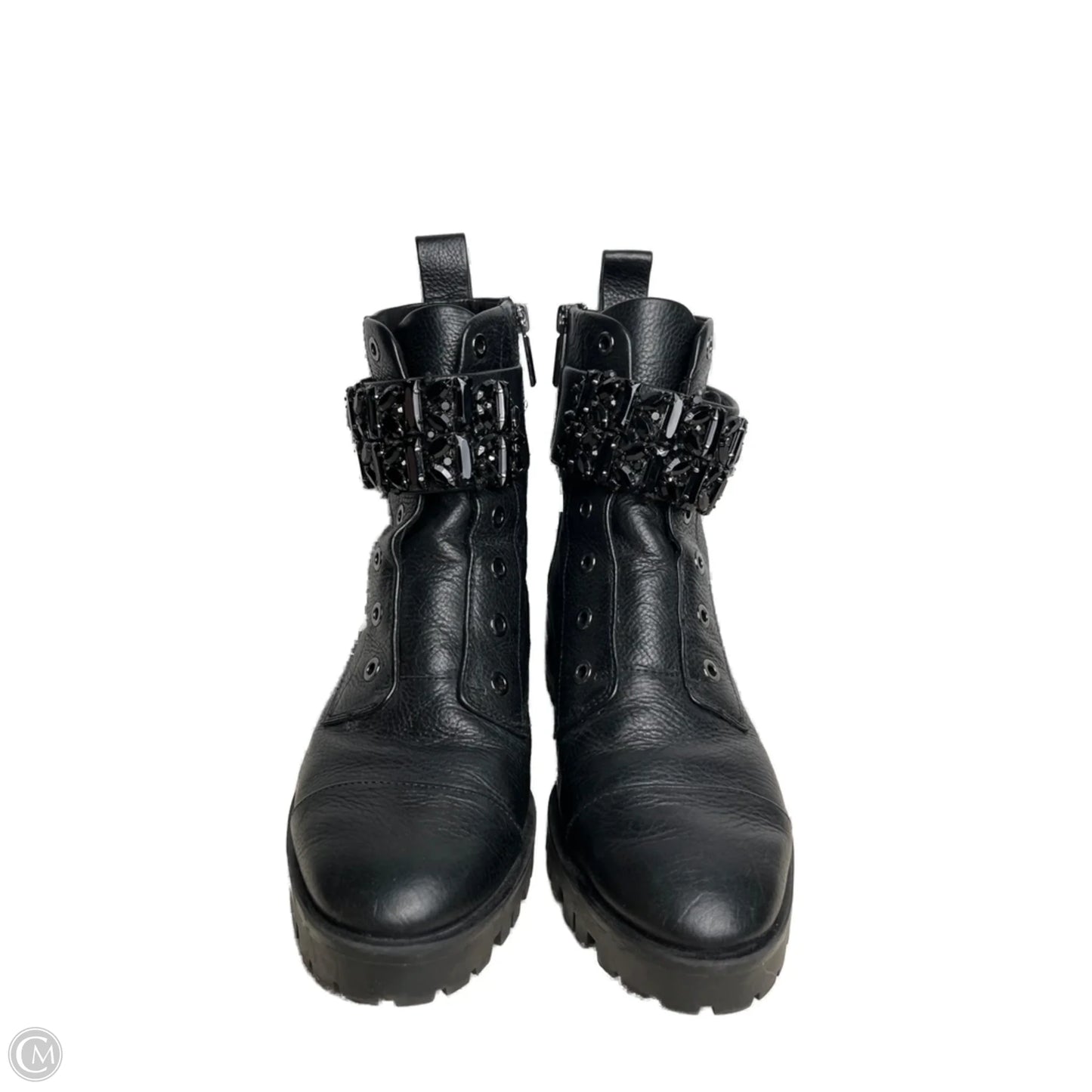 Boots Designer By Karl Lagerfeld In Black, Size: 8