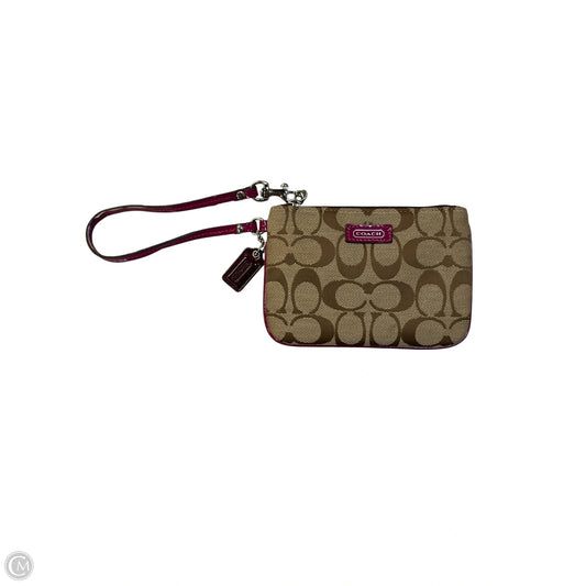Wristlet Designer By Coach, Size: Small