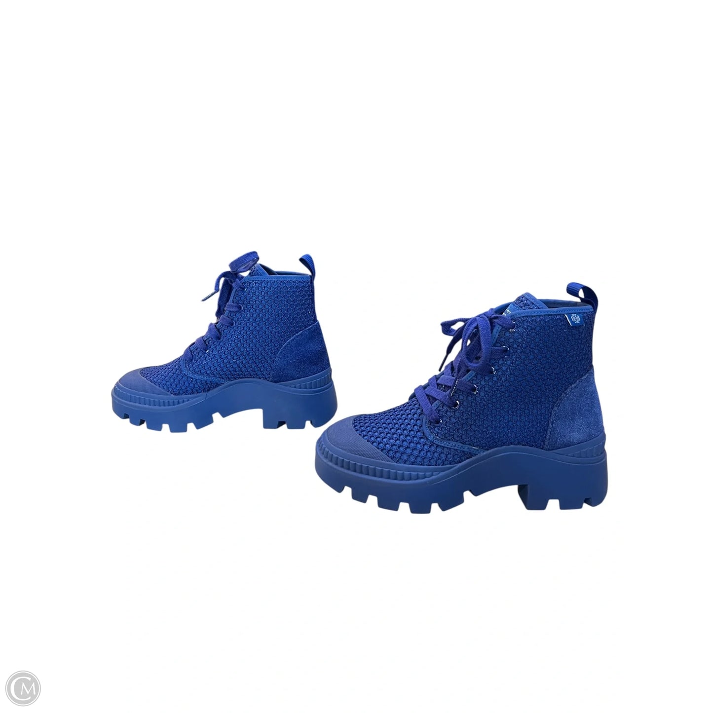 Boots Designer By Tory Burch In Blue, Size: 6.5