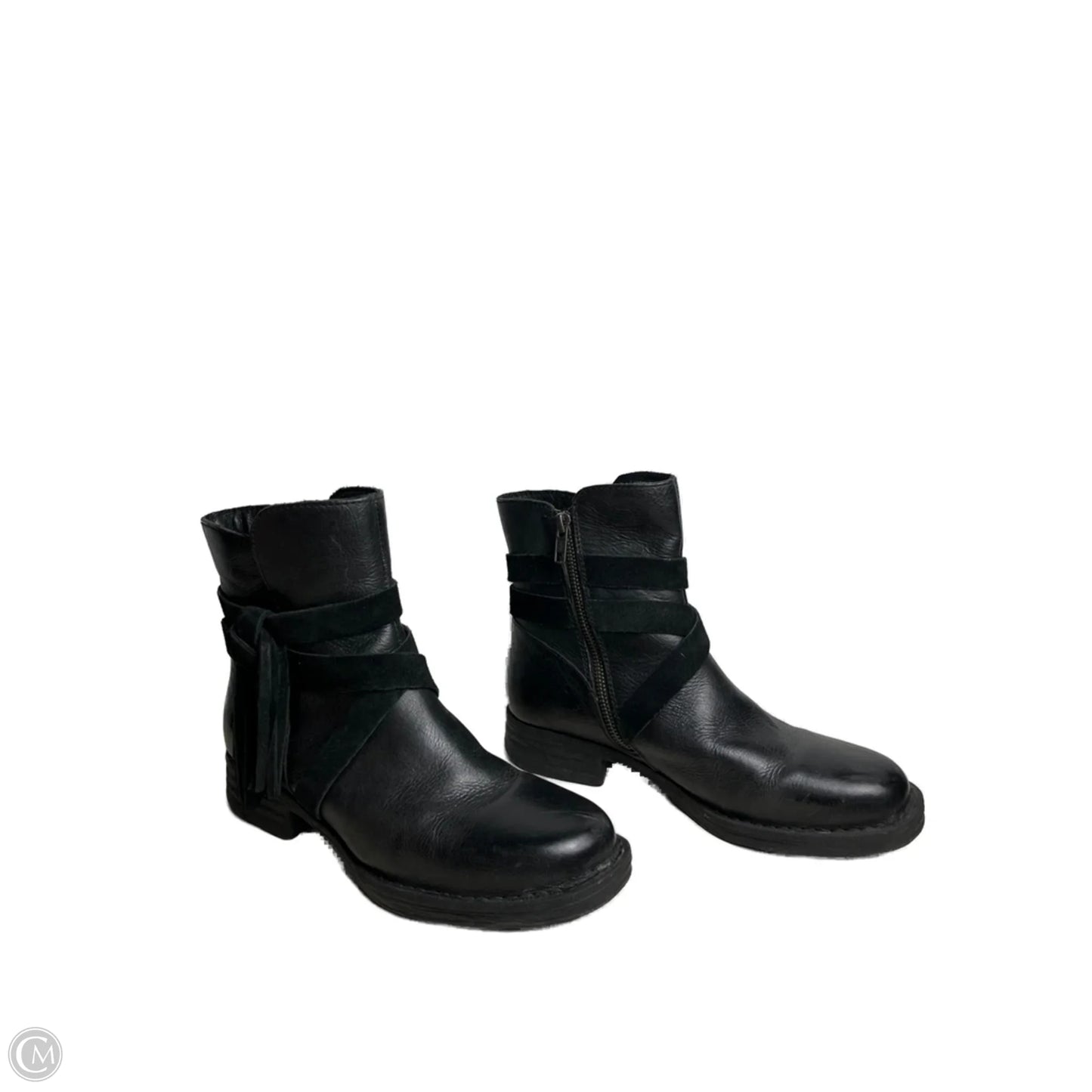 Boots Ankle Flats By Born In Black, Size: 8