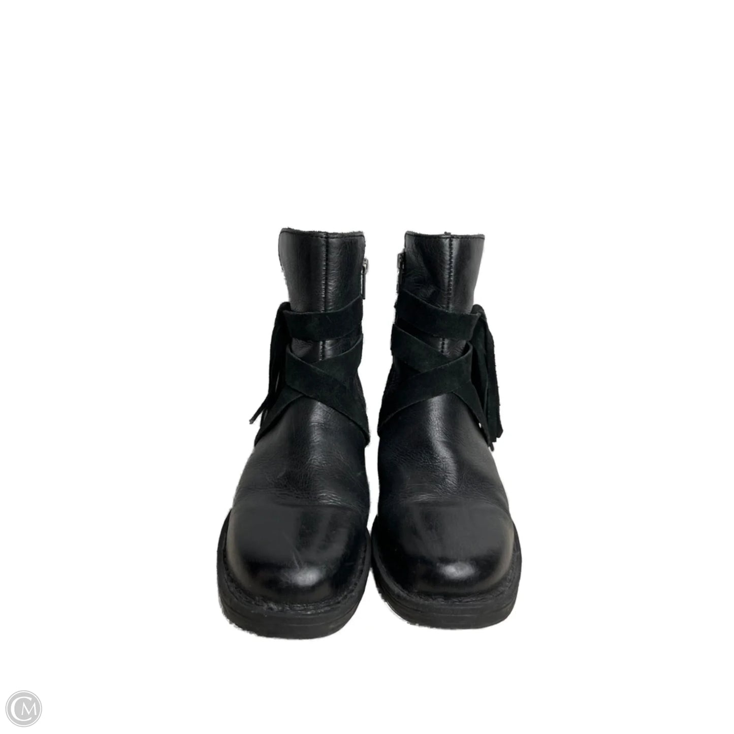 Boots Ankle Flats By Born In Black, Size: 8