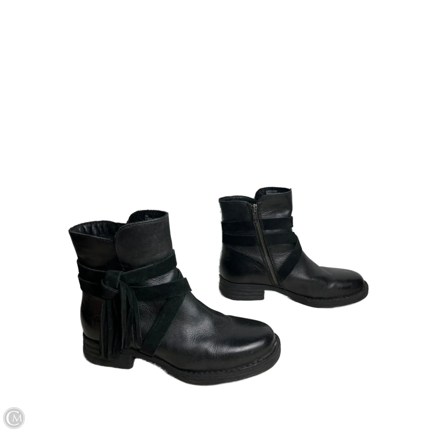 Boots Ankle Flats By Born In Black, Size: 8