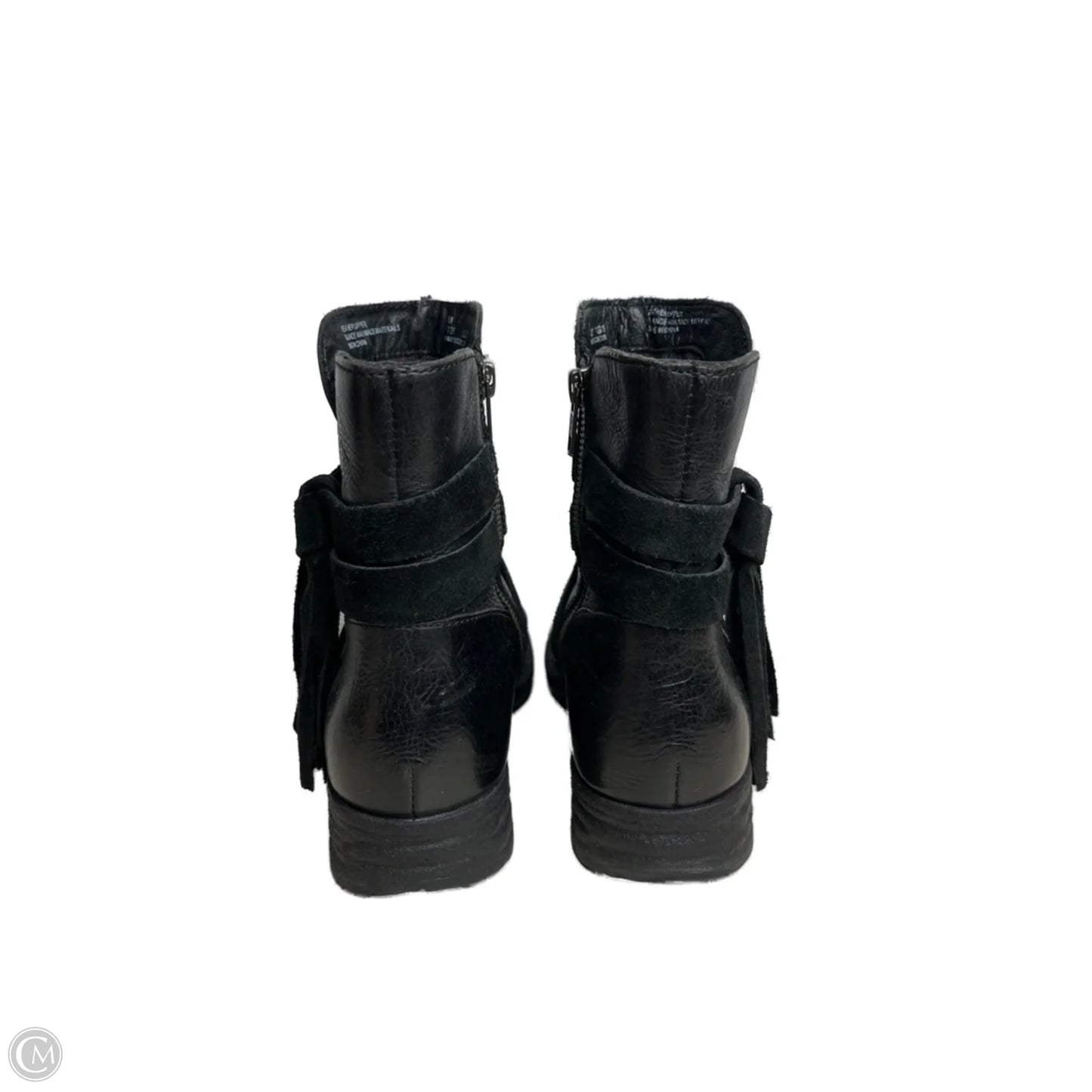Boots Ankle Flats By Born In Black, Size: 8