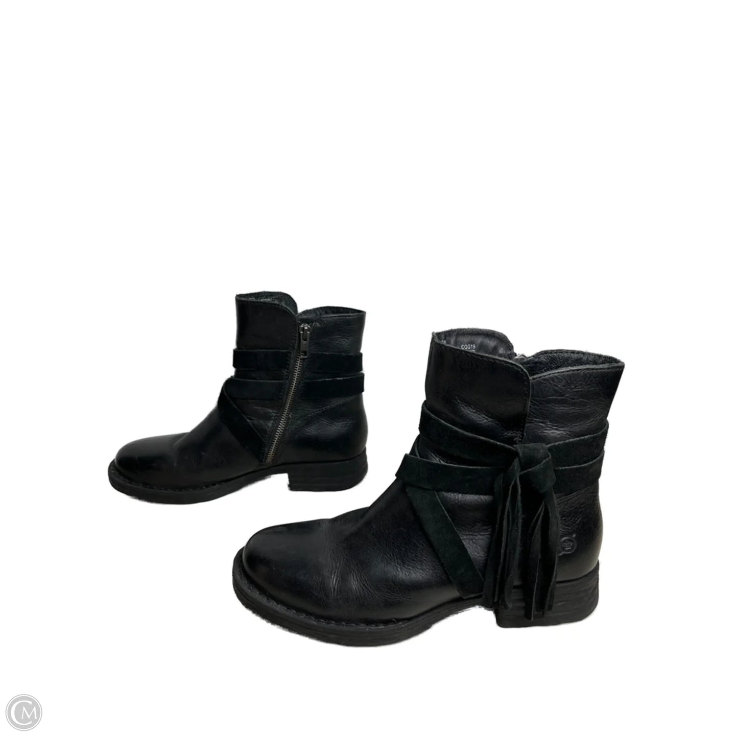 Boots Ankle Flats By Born In Black, Size: 8