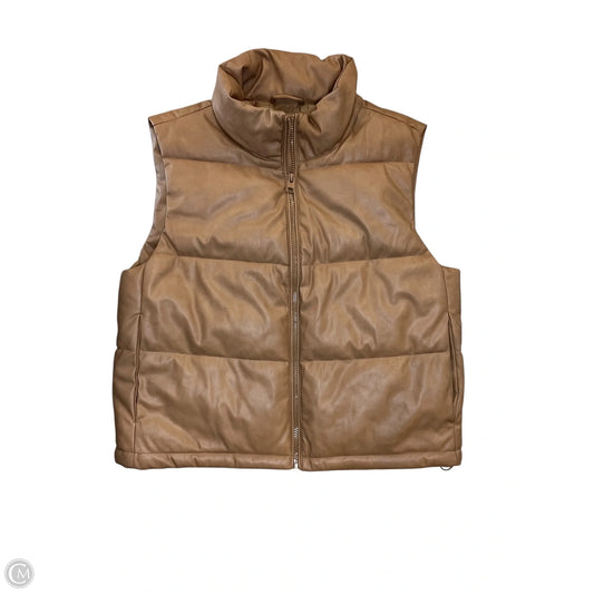 Vest Puffer & Quilted By Cmc In Tan, Size: S