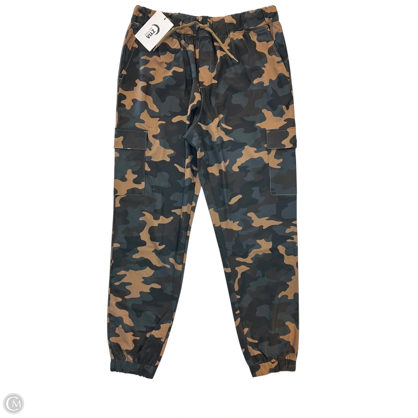 Athletic Pants By Zyia In Camouflage Print, Size: L