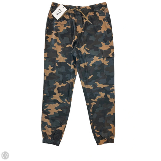 Athletic Pants By Zyia In Camouflage Print, Size: L