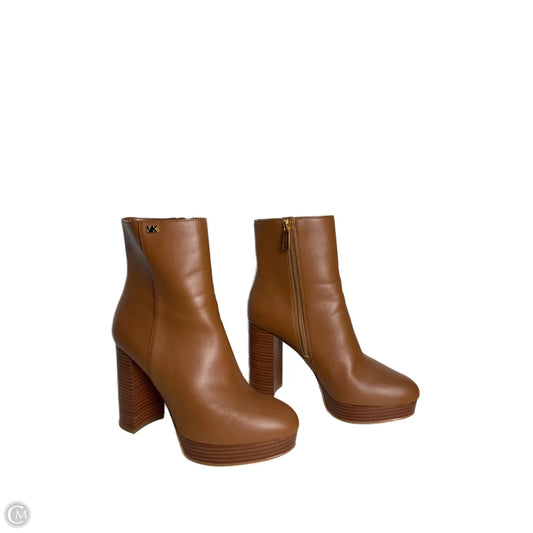 Boots Ankle Heels By Michael By Michael Kors In Brown, Size: 7