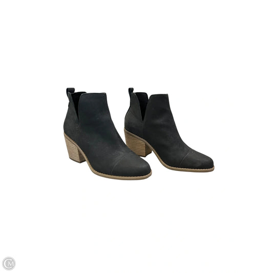 Boots Ankle Heels By Toms In Black, Size: 7.5