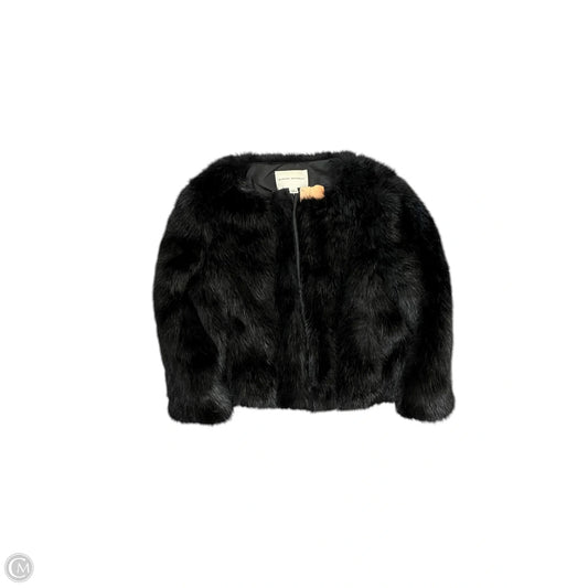 Jacket Faux Fur & Sherpa By Banana Republic In Black, Size: Mp