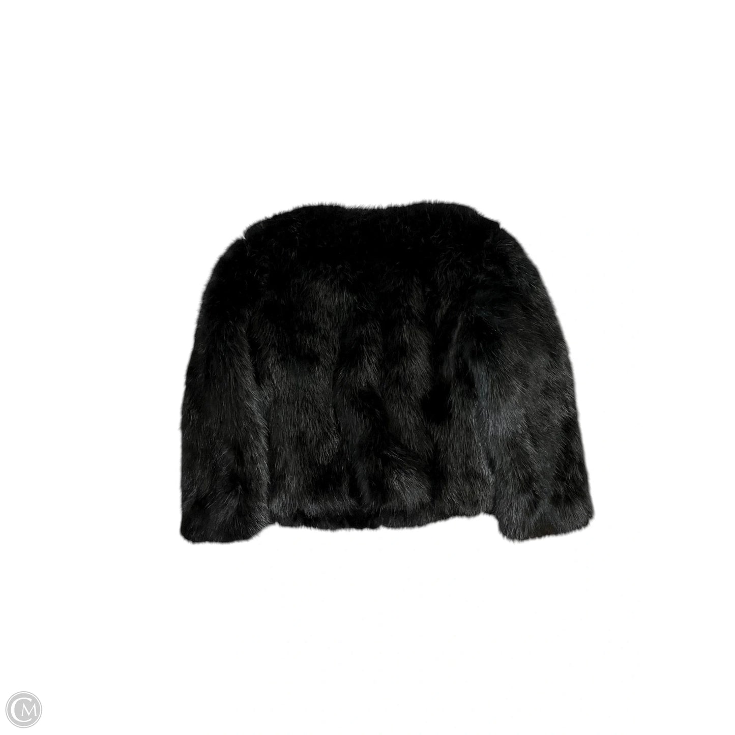Jacket Faux Fur & Sherpa By Banana Republic In Black, Size: Mp