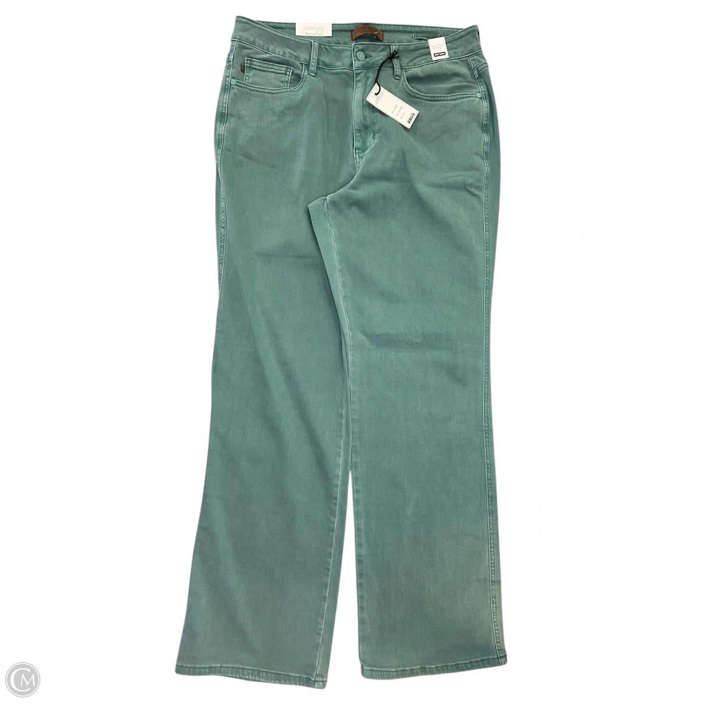 Jeans Wide Leg By Judy Blue In Green Denim, Size: 16