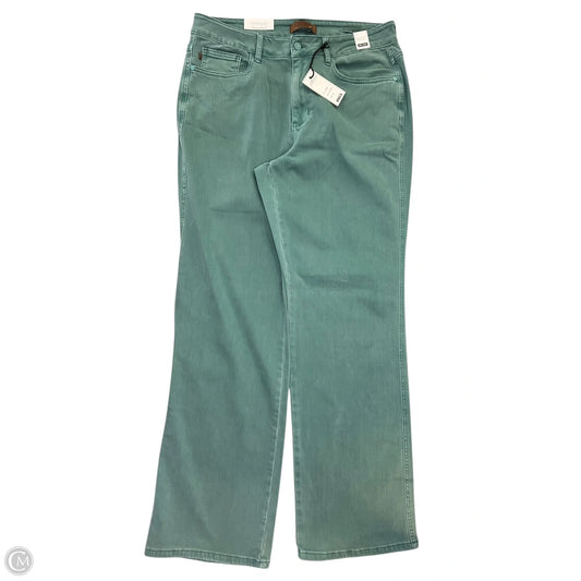 Jeans Wide Leg By Judy Blue In Green Denim, Size: 16
