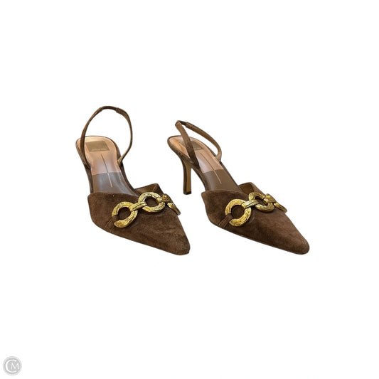 Shoes Heels Kitten By Dolce Vita In Brown, Size: 8.5