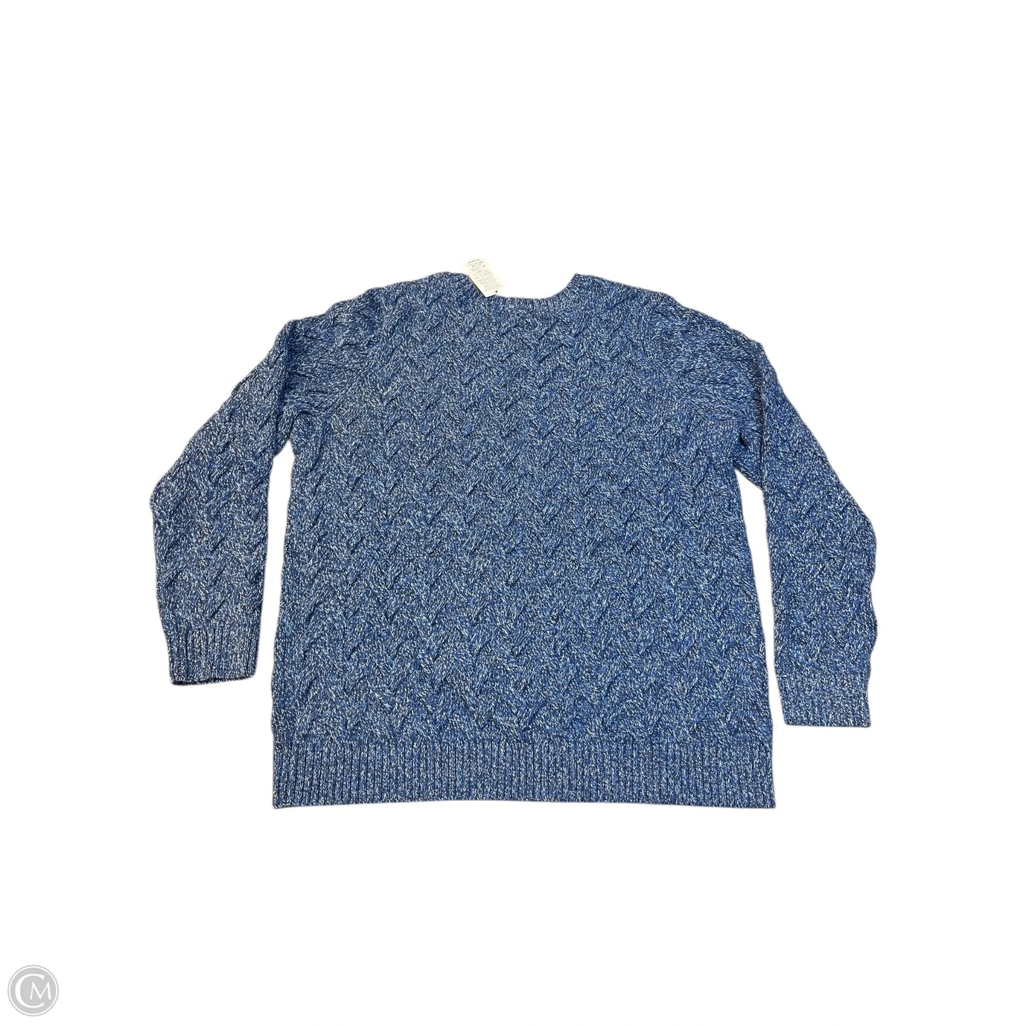 Sweater By Lands End In Blue, Size: Lp