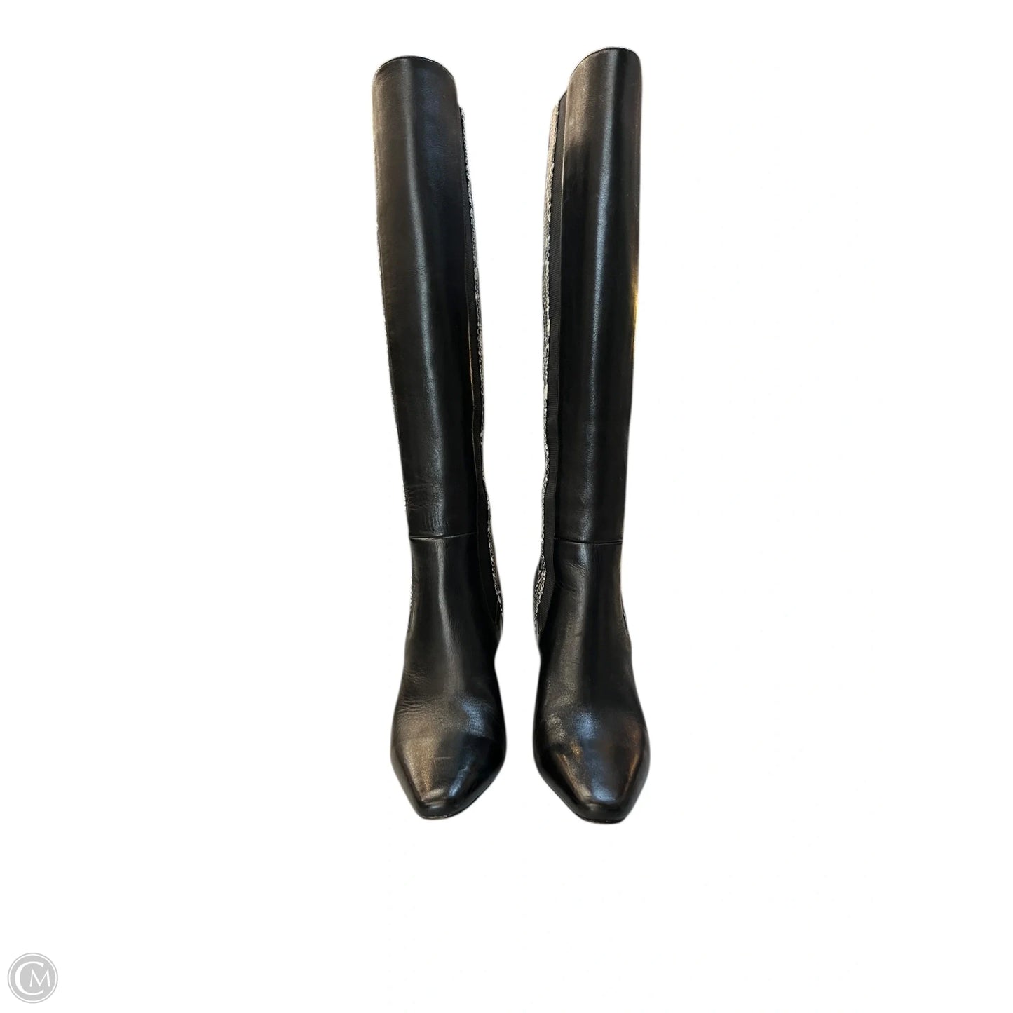 Boots Knee Heels By Donald Pliner In Black, Size: 5.5