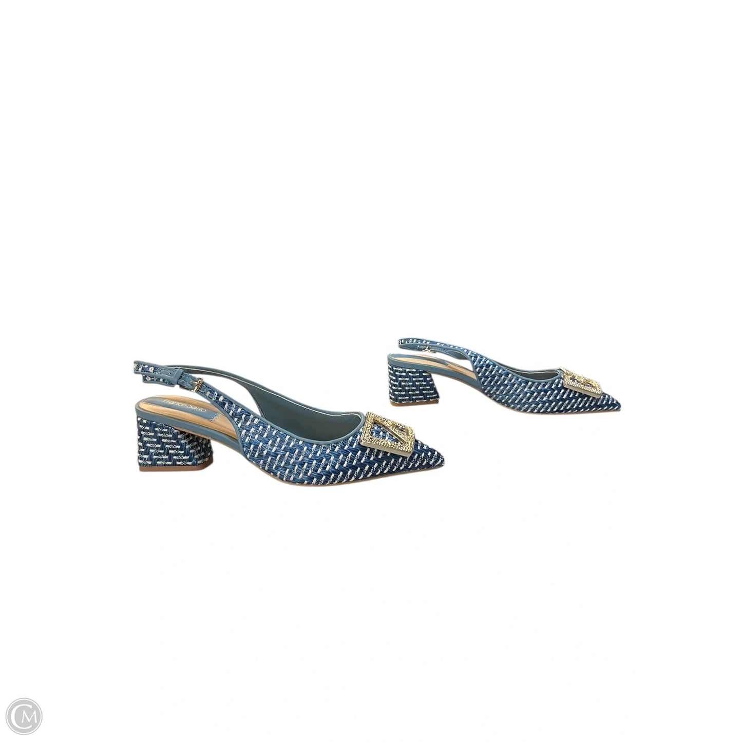 Shoes Heels Block By Franco Sarto In Blue, Size: 7.5