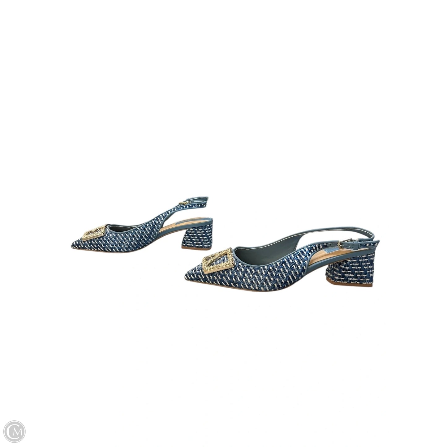 Shoes Heels Block By Franco Sarto In Blue, Size: 7.5