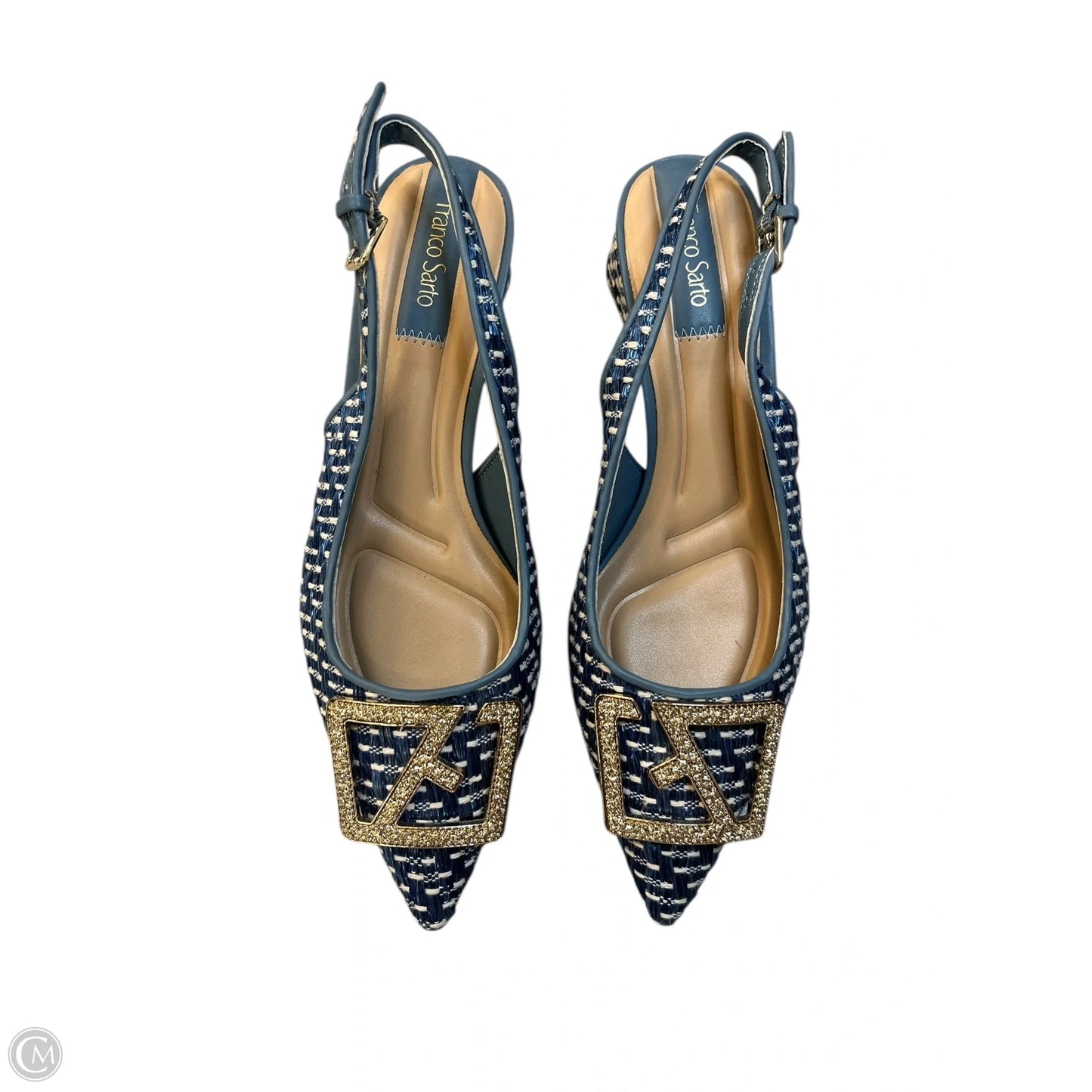 Shoes Heels Block By Franco Sarto In Blue, Size: 7.5