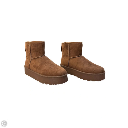 Boots Snow By Forever In Brown, Size: 8.5